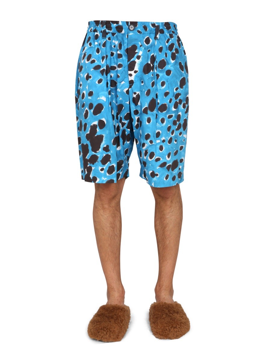 BERMUDA SHORTS WITH POP DOTS PRINT | Basement 88