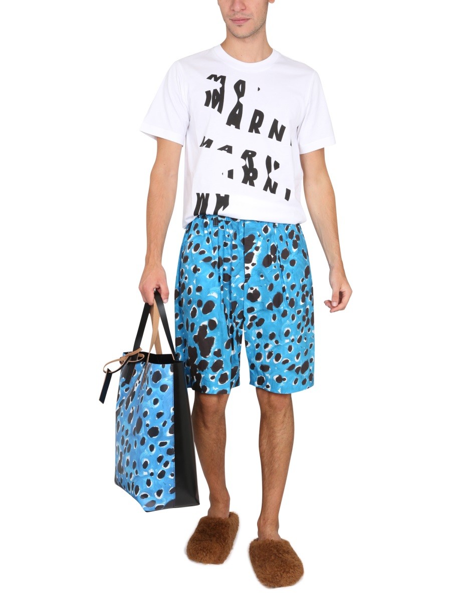 BERMUDA SHORTS WITH POP DOTS PRINT | Basement 88