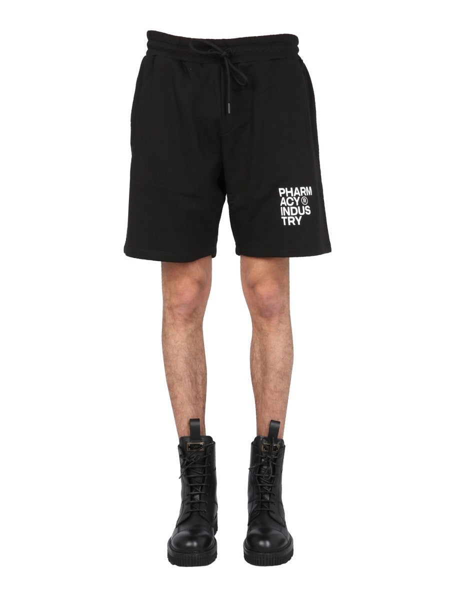 BERMUDA WITH LOGO PRINT | Basement 88