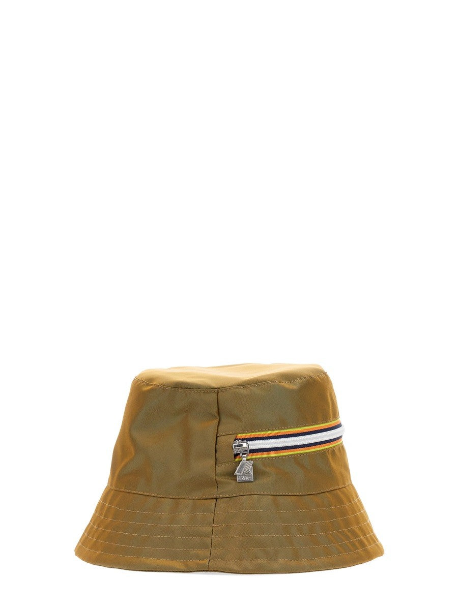 BUCKET HAT WITH ZIPPER LOGO | Basement 88