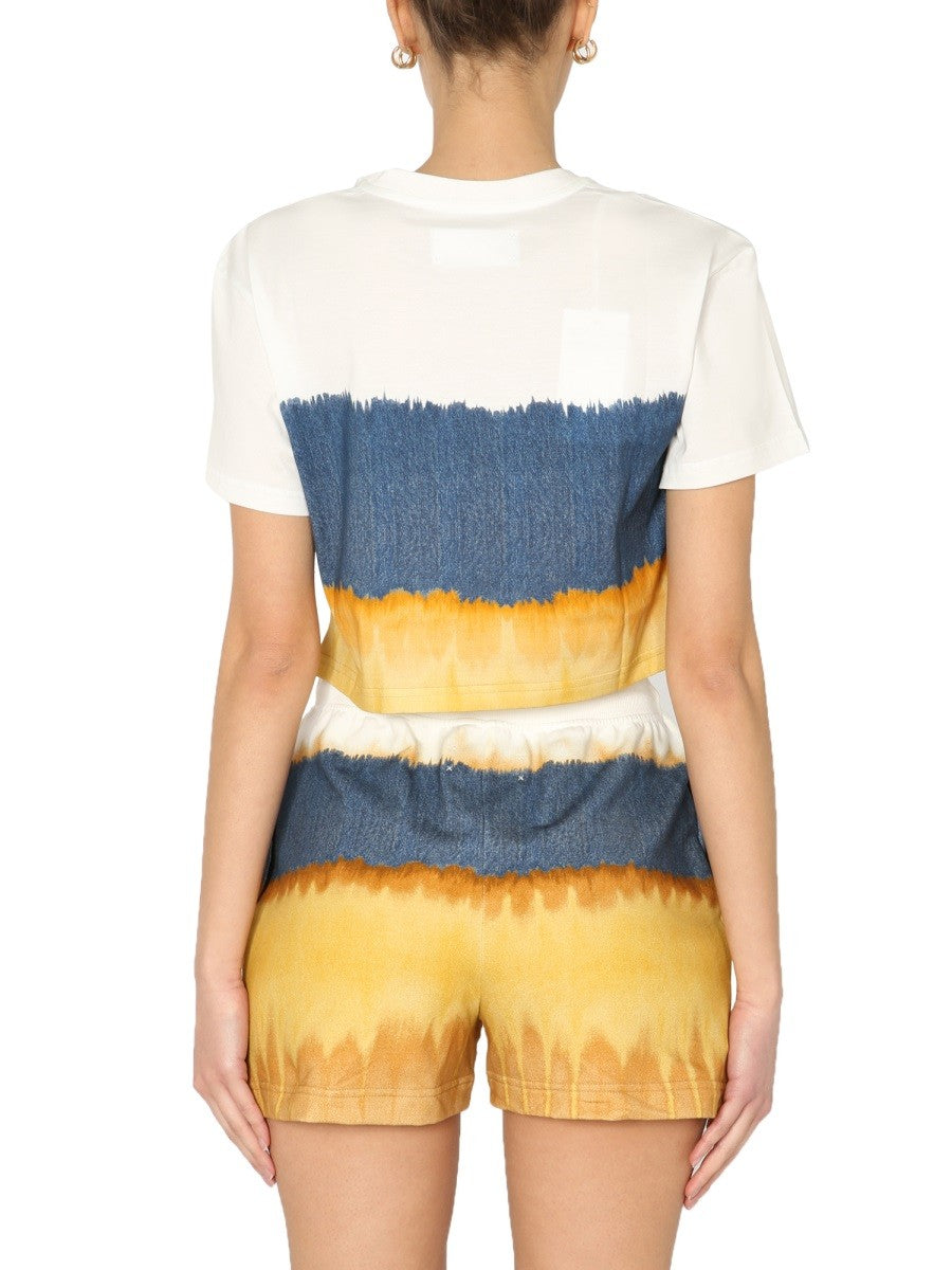 CROPPED PRINTED T-SHIRT | Basement 88