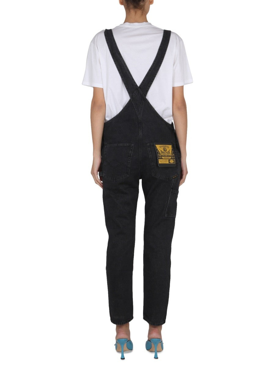 DUNGAREES WITH LOGO | Basement 88