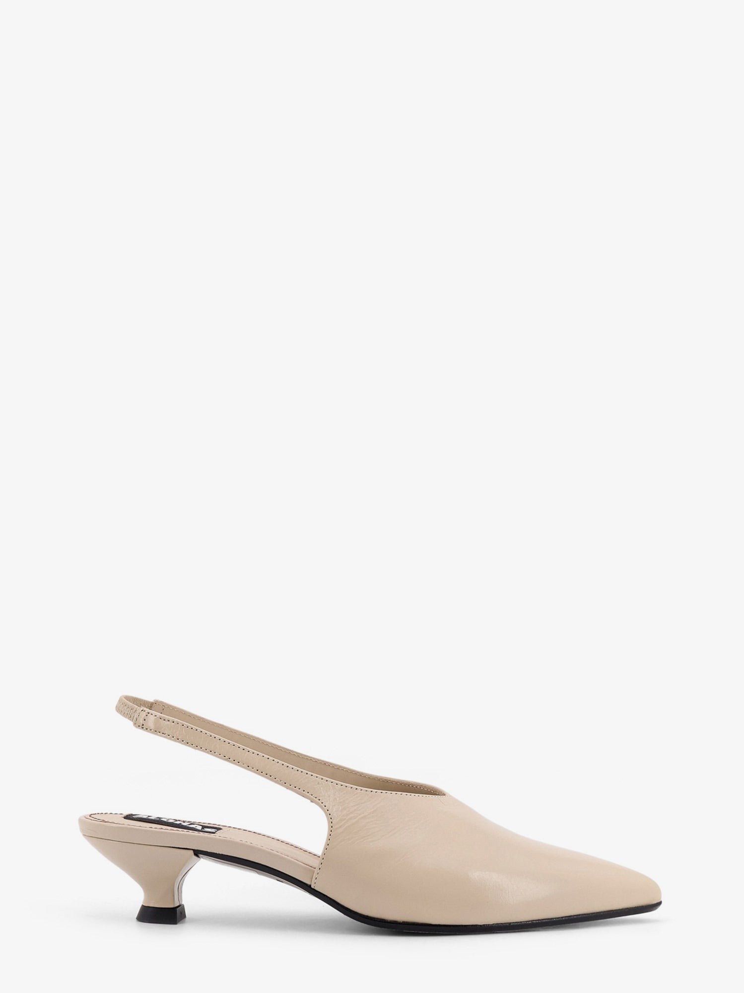 パンプス ALOHAS Eros leather slingback decollete Eros Black Leather Pumps | ALOHAS