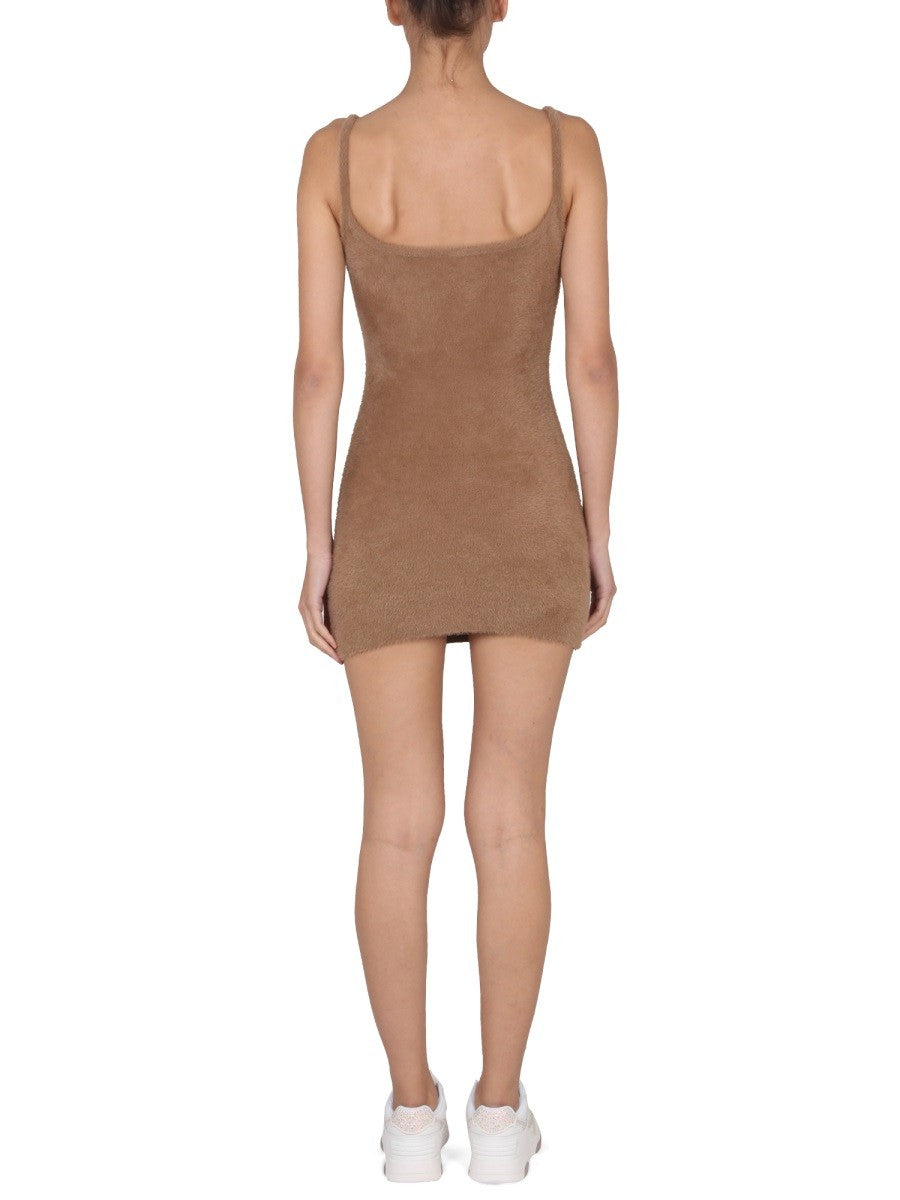 FUZZY DRESS WITH LOGO | Basement 88