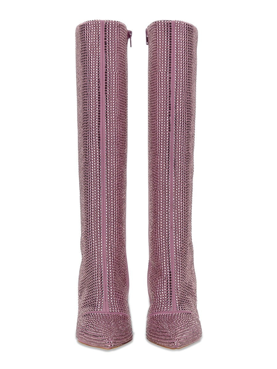 HIGH BOOT WITH RHINESTONES | Basement 88