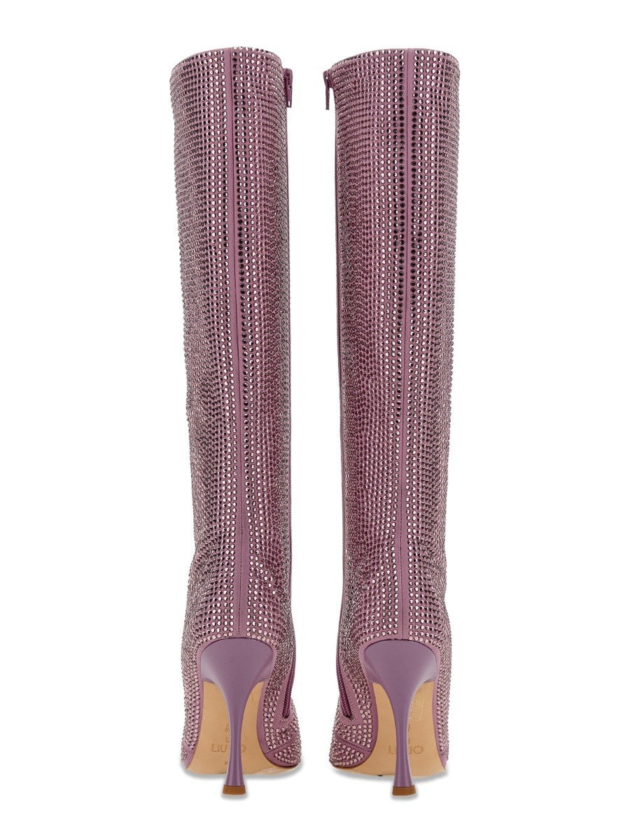 HIGH BOOT WITH RHINESTONES | Basement 88