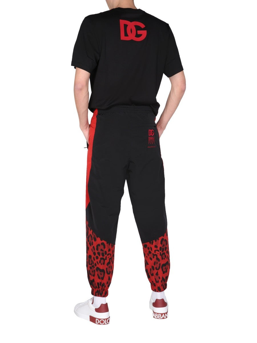 JOGGING PANTS WITH ANIMAL PRINT | Basement 88