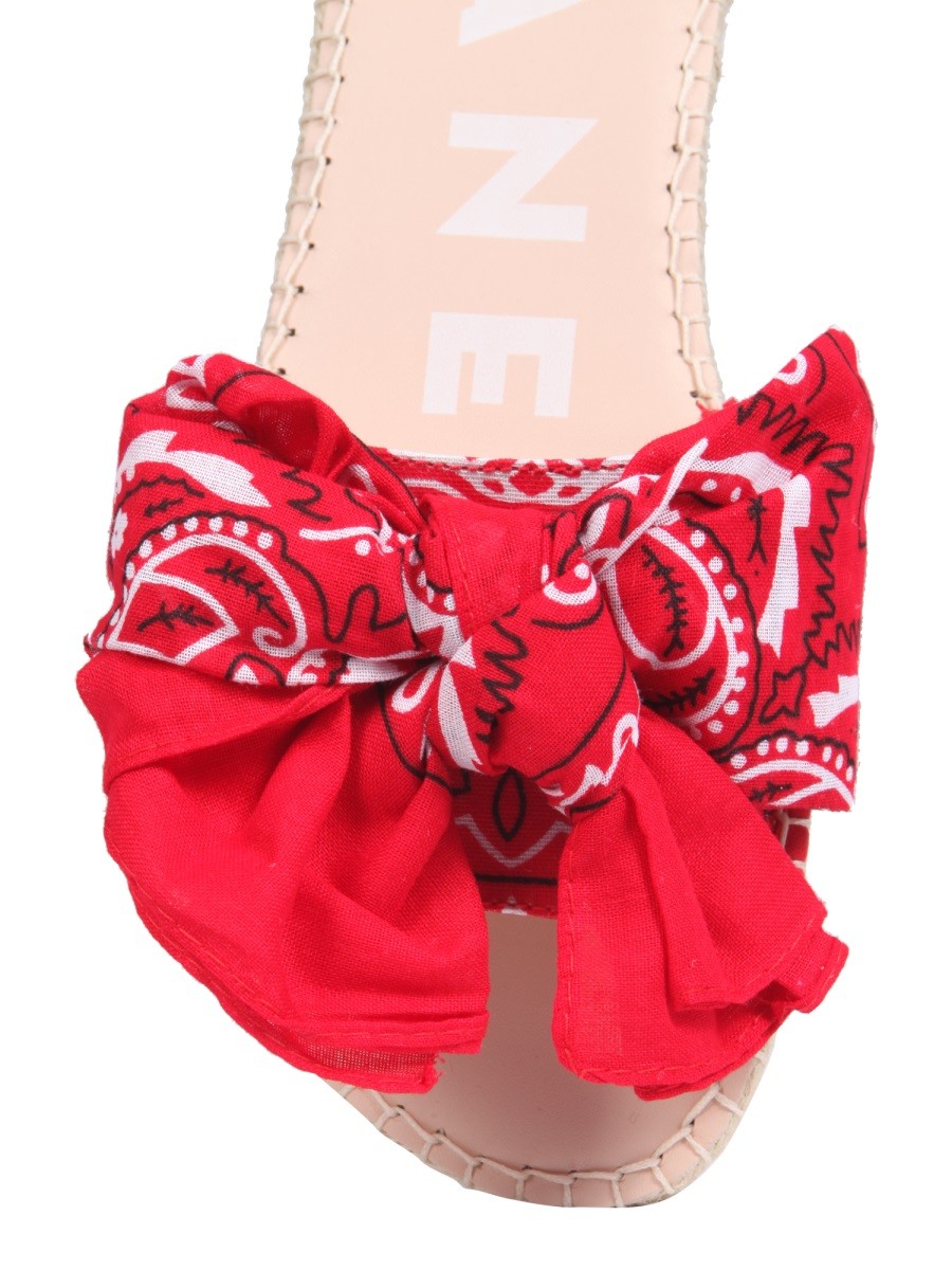 LOW SANDALS WITH BANDANA BOW | Basement 88