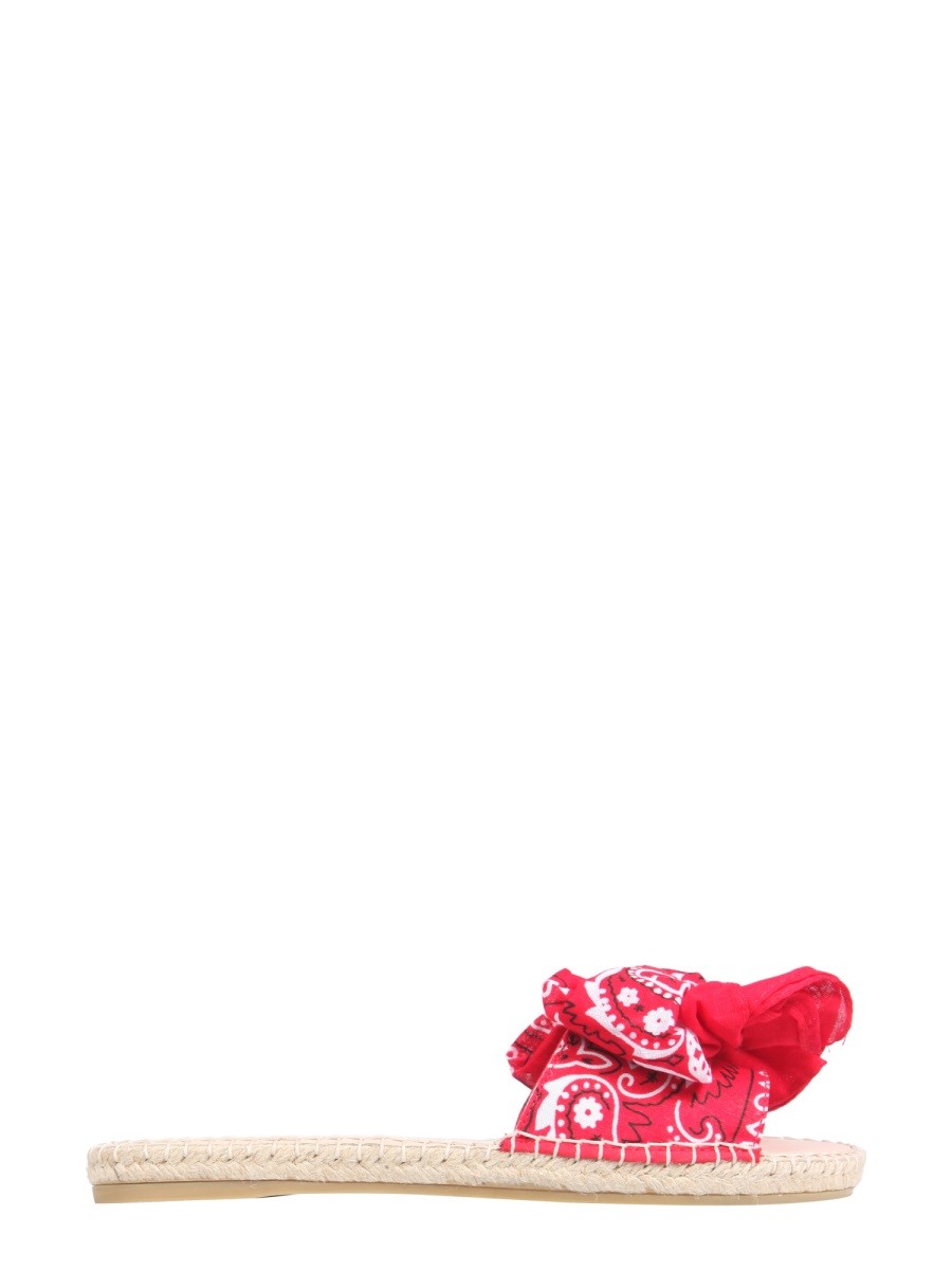 LOW SANDALS WITH BANDANA BOW | Basement 88