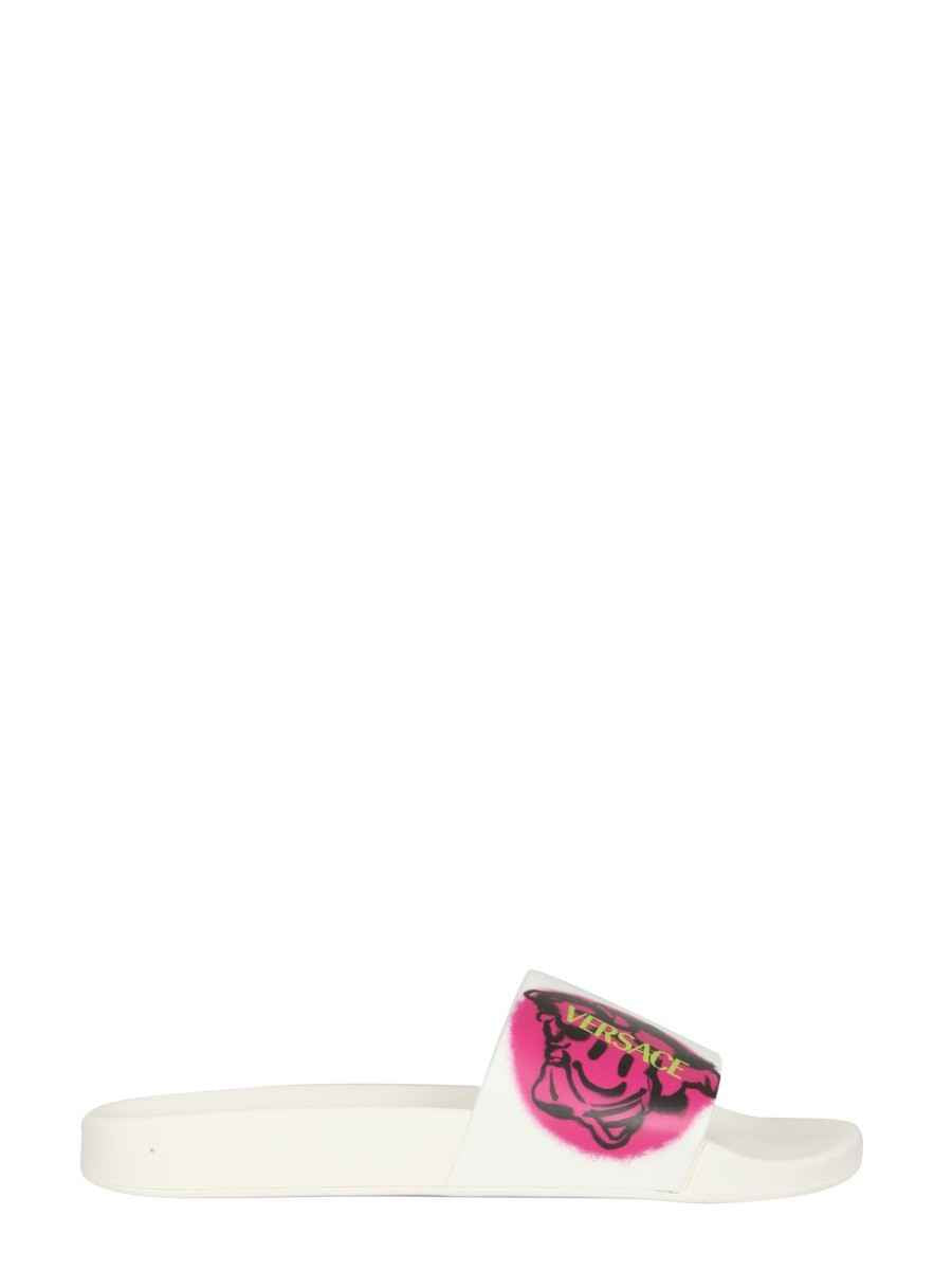 MEDUSA SMILEY SLIDE SANDALS