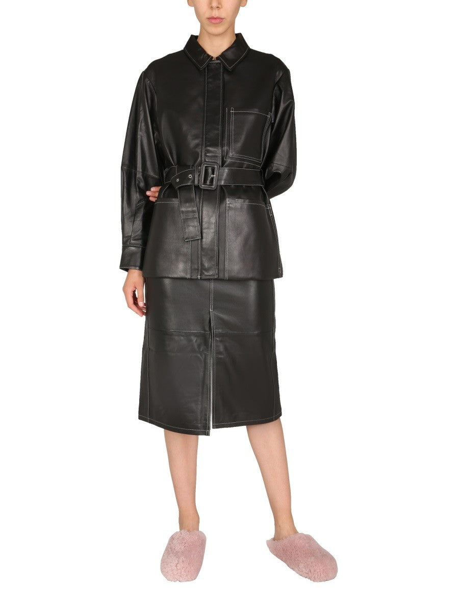 NAPPA LEATHER SKIRT | Basement 88