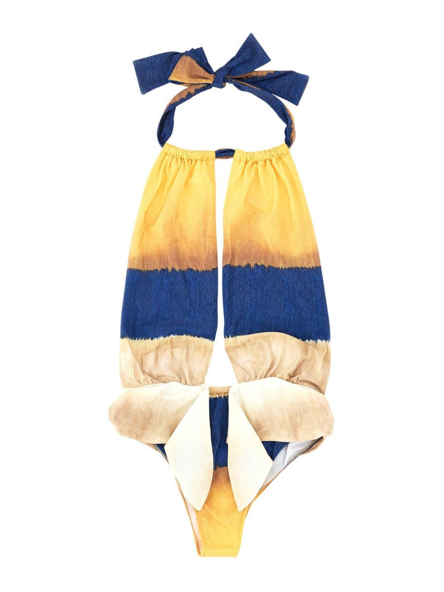 ONE PIECE SWIMSUIT WITH TIE DYE PRINT | Basement 88