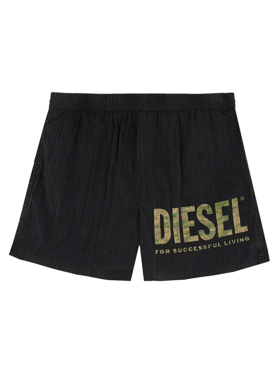 水着 Diesel Rio-41-Utlt Boxer Swimsuit Men's Mid-length swim shorts in camo ripstop | Brown | Diesel