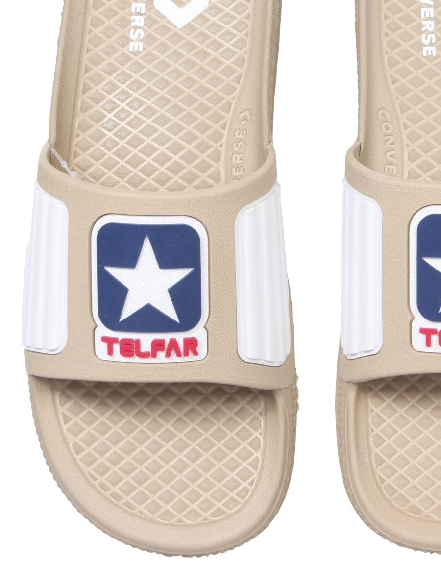 RUBBER SLIDE SANDALS | Basement 88