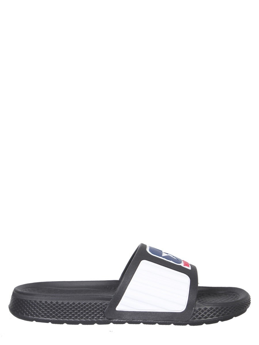 RUBBER SLIDE SANDALS | Basement 88