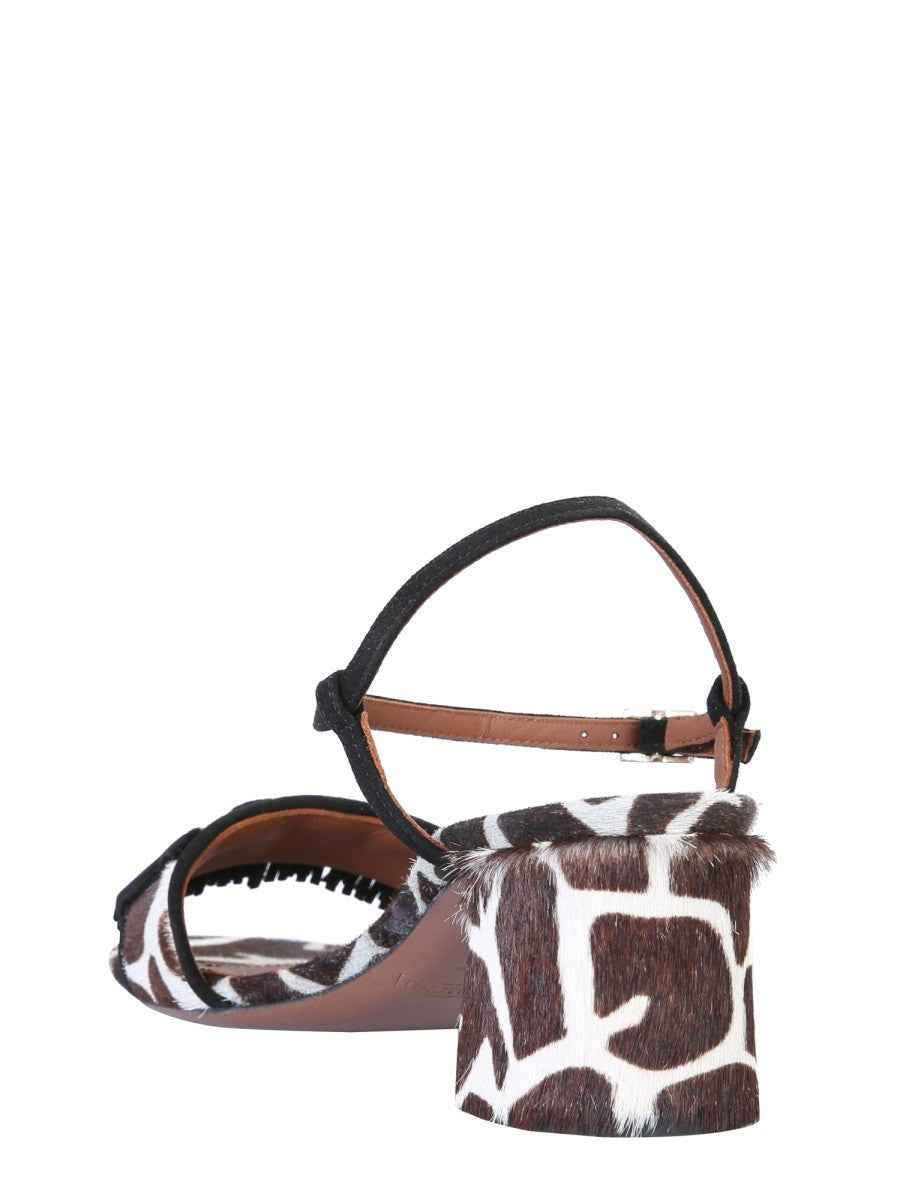 SANDALS WITH ANIMAL PRINT