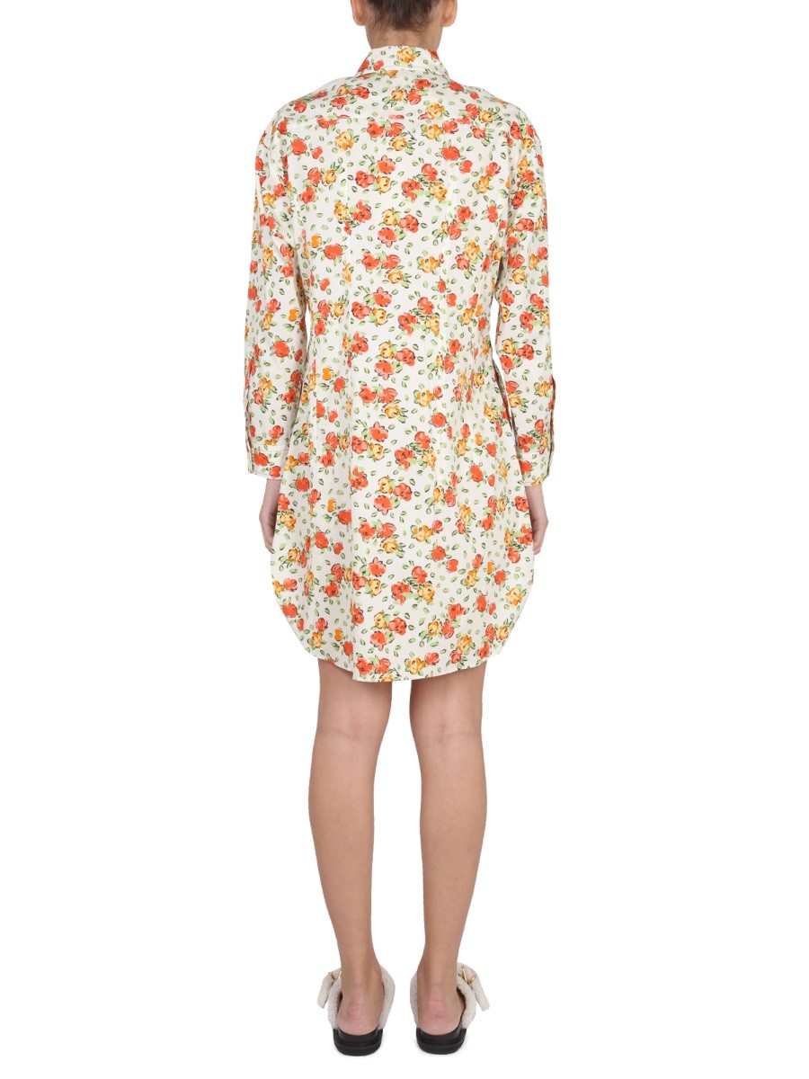 SHIRT DRESS WITH FLORAL PATTERN | Basement 88