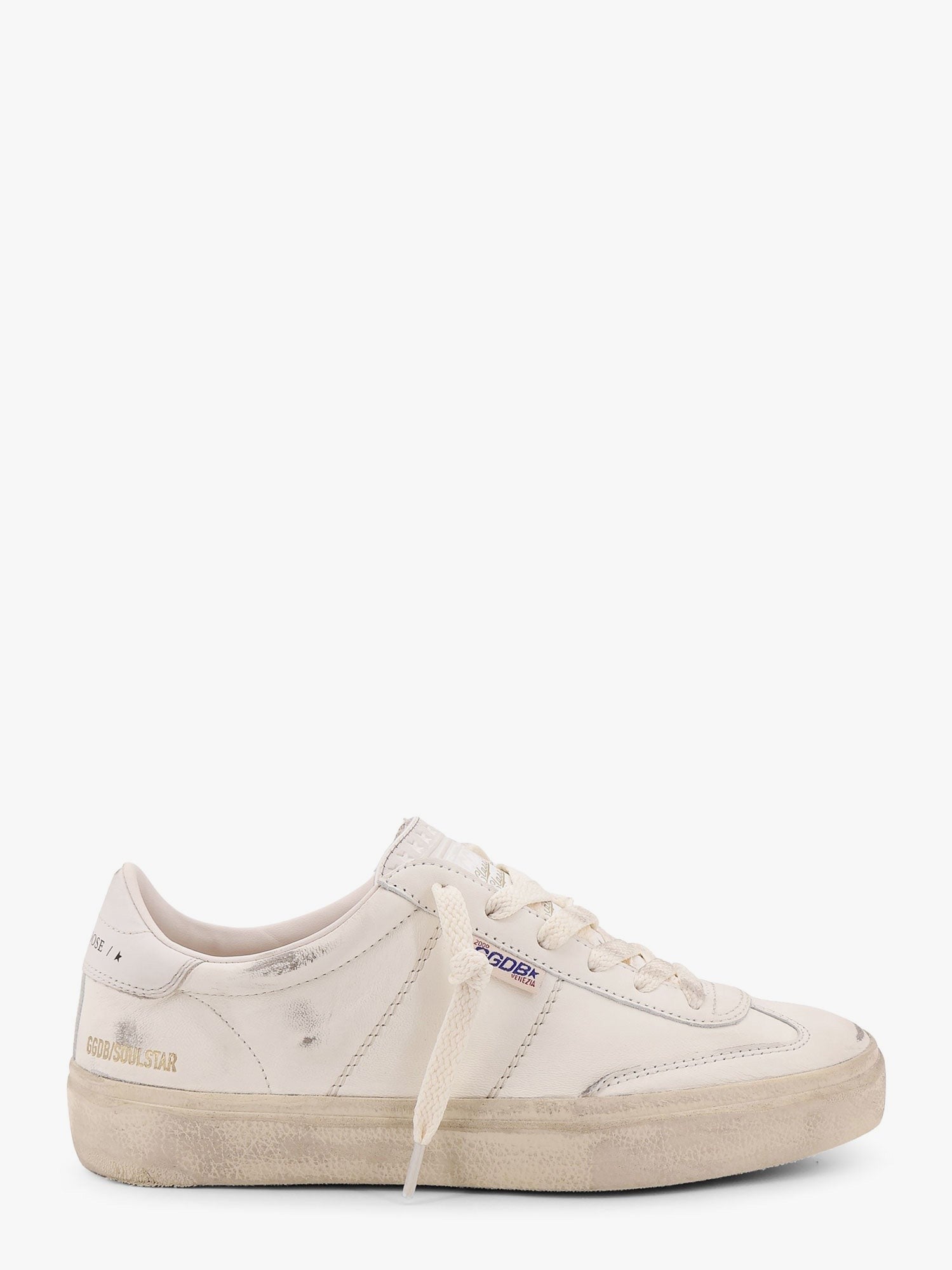 スニーカー Soul star low-top leather sneakers with used effect Soul star low-top leather sneakers with used effect | Golden