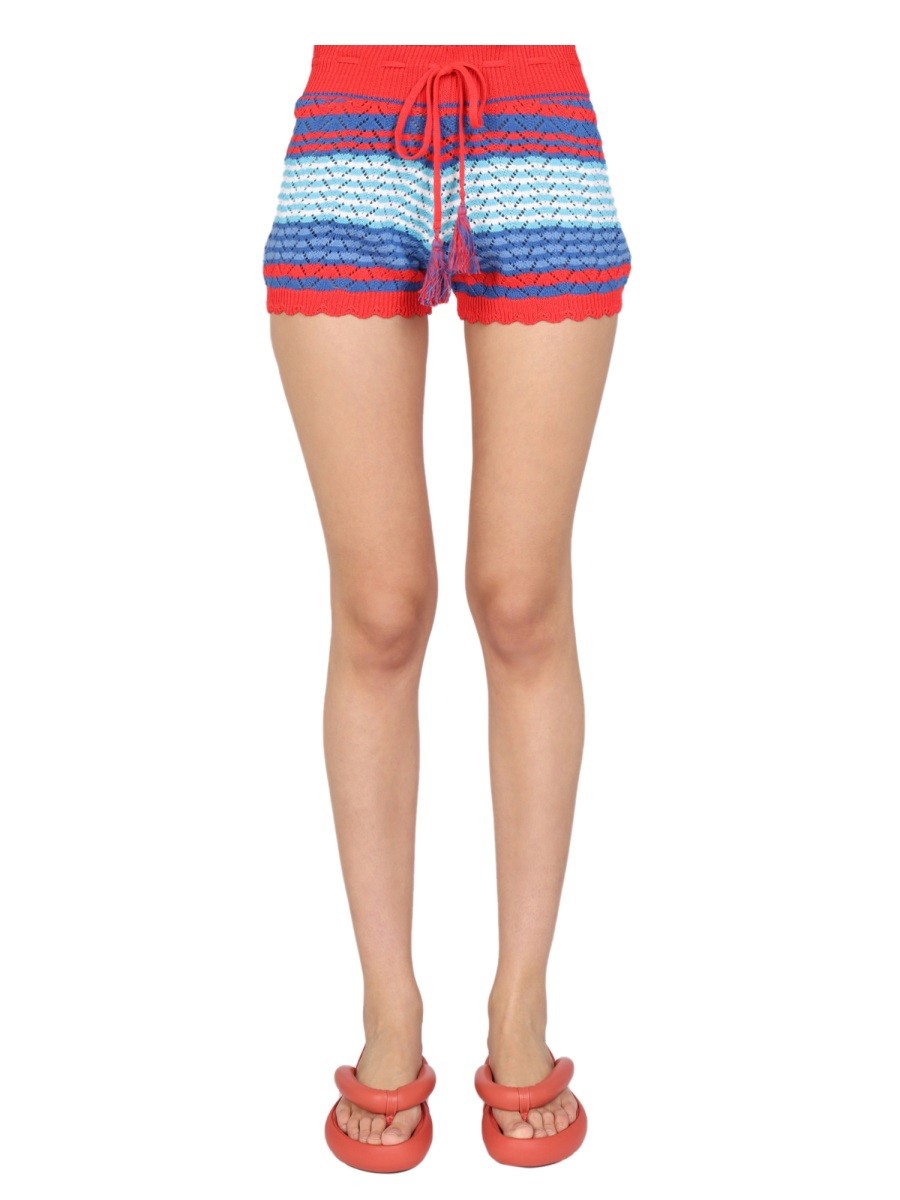 STRIPED PATTERN SHORTS | Basement 88