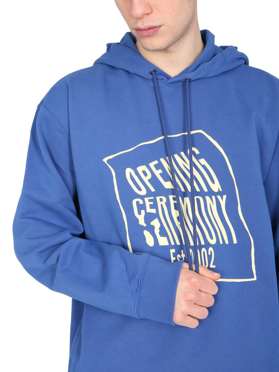 SWEATSHIRT WITH LOGO BOX | Basement 88