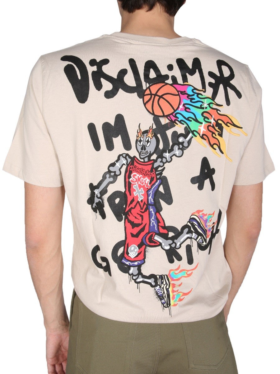 T-SHIRT WITH LOGO PRINT | Basement 88