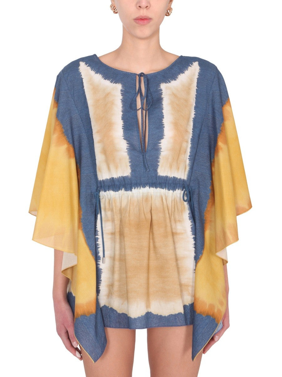 TIE DYE PRINT CAFTAN | Basement 88