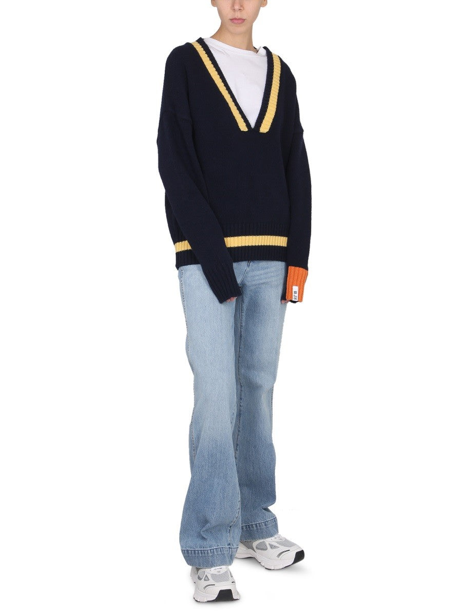 V-NECK JERSEY | Basement 88