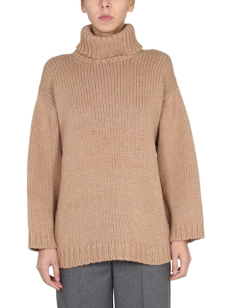 WOOL AND LUREX BLEND SWEATER | Basement 88