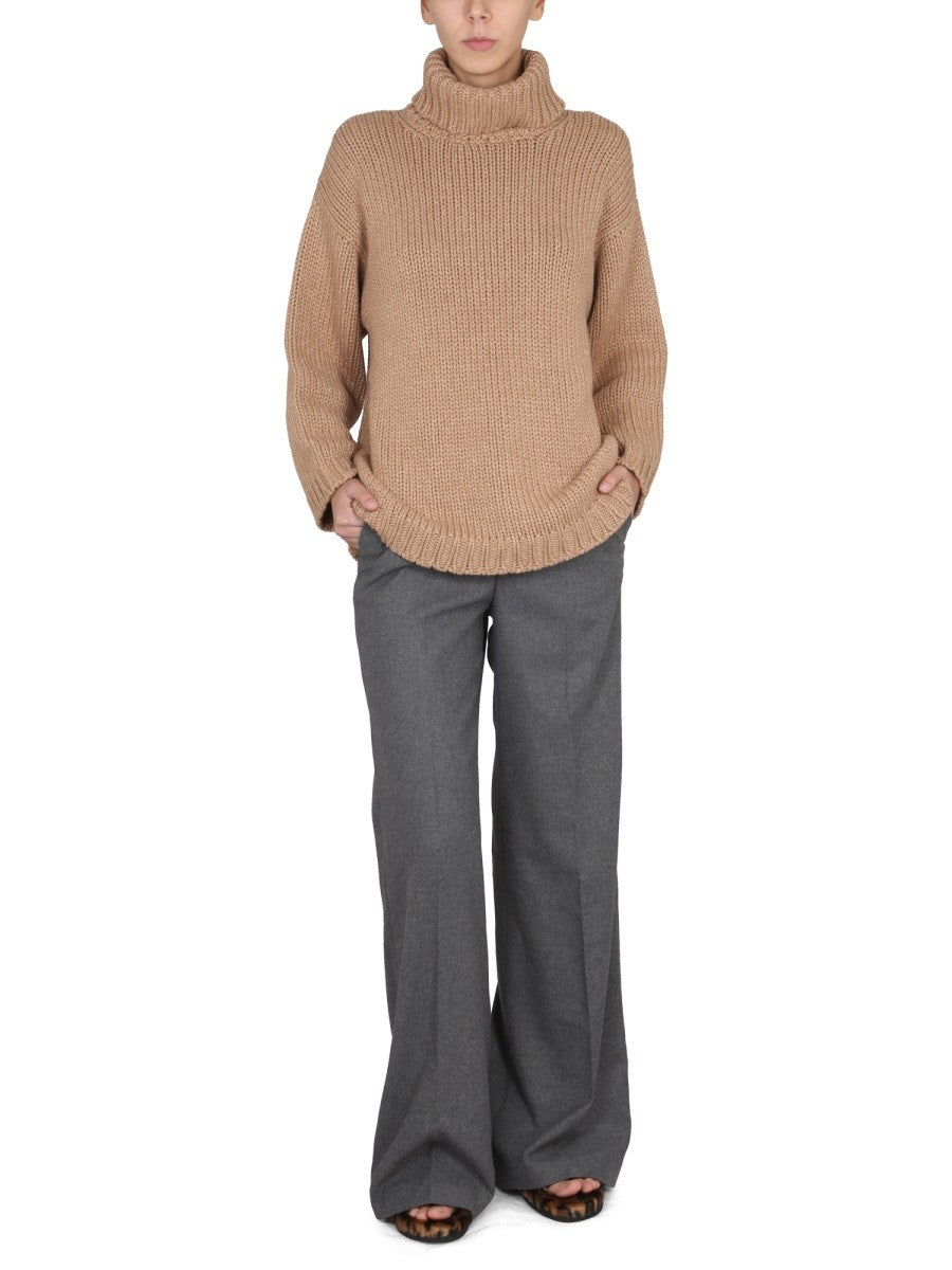 WOOL AND LUREX BLEND SWEATER | Basement 88