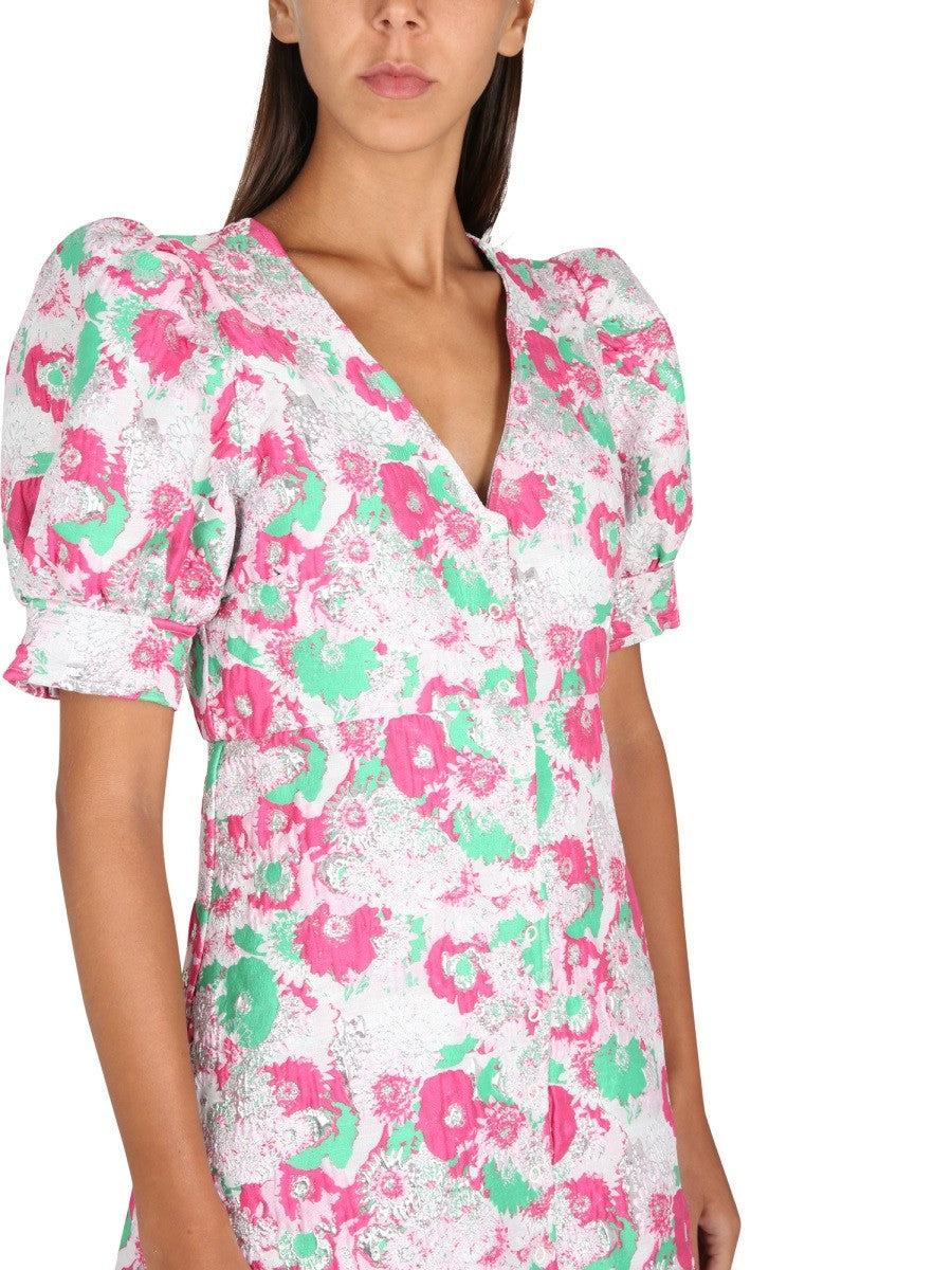 3D JACQUARD MINI DRESS