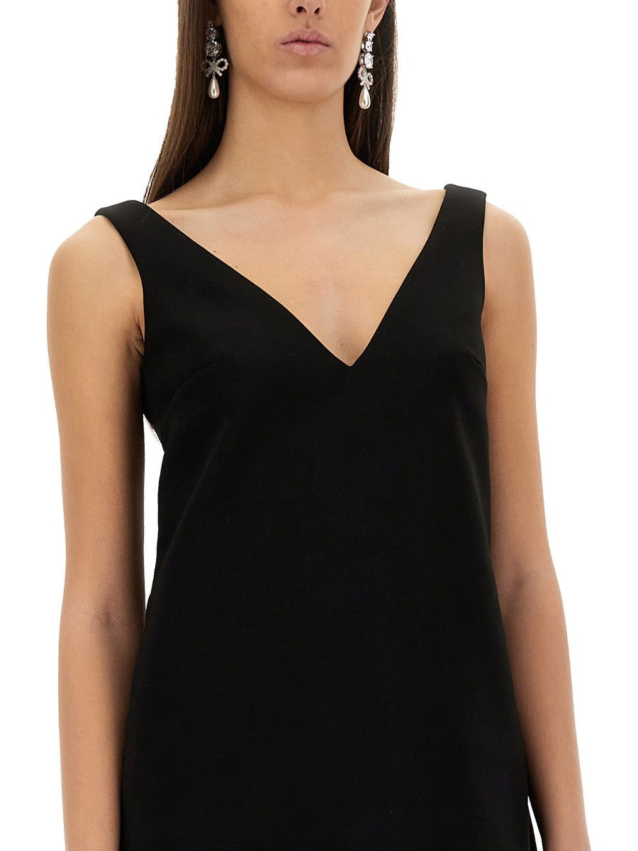 3D SEQUINED CREPE MINI DRESS