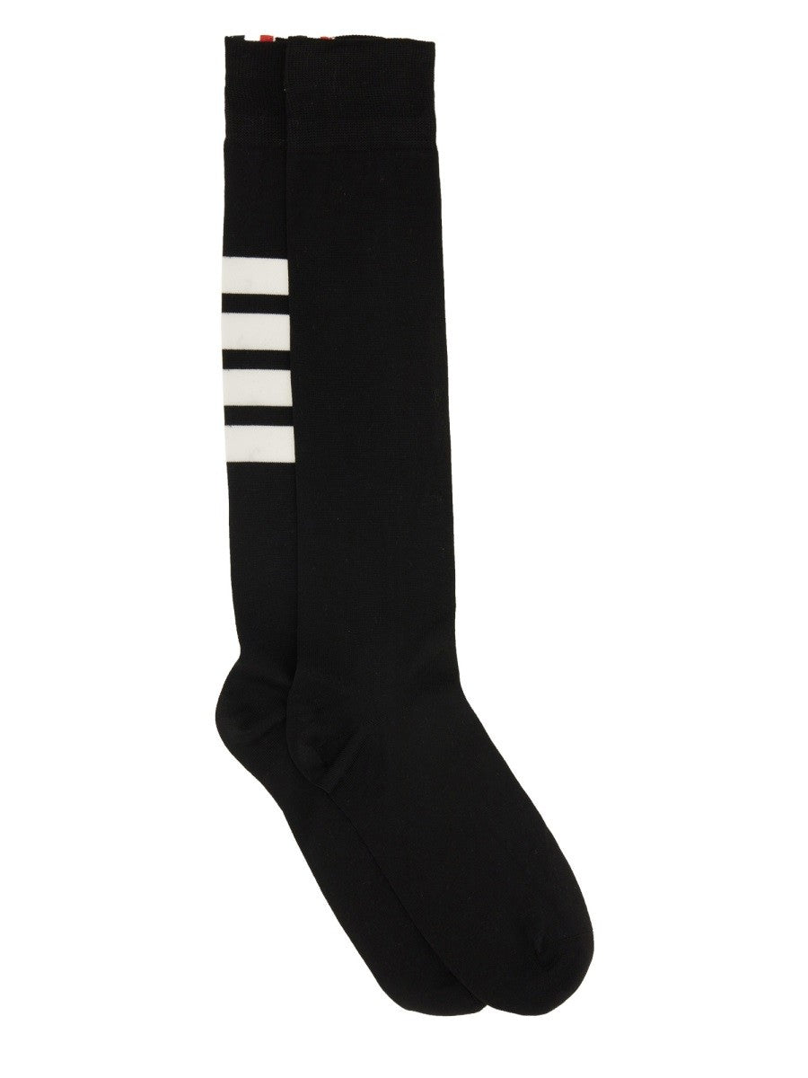 4-BAR COTTON LONG SOCK