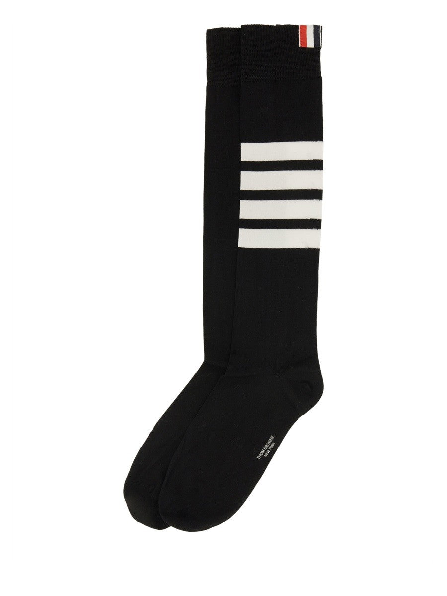 4-BAR COTTON LONG SOCK