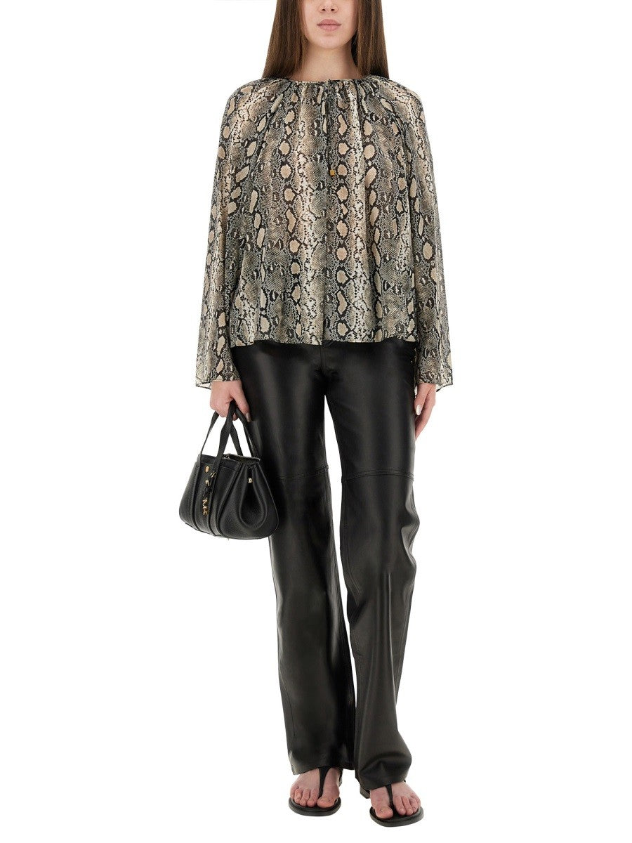 ANIMAL PRINT BLOUSE