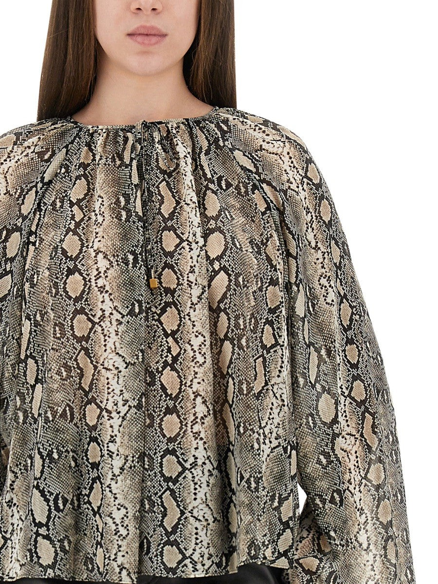 ANIMAL PRINT BLOUSE
