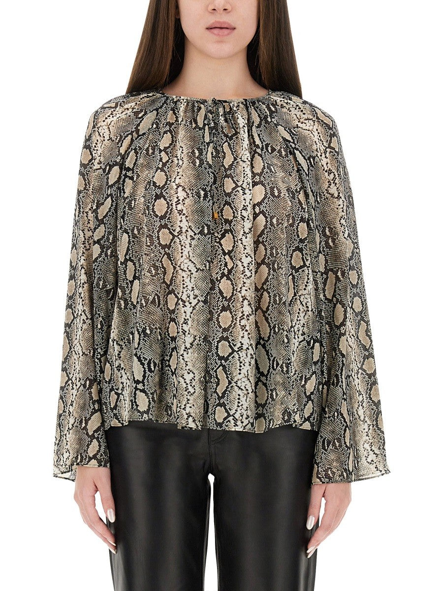 ANIMAL PRINT BLOUSE