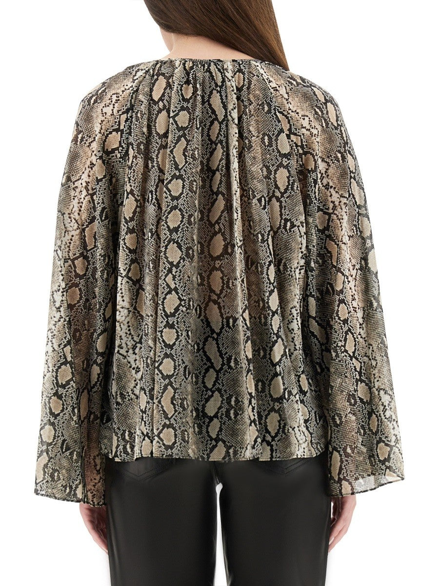 ANIMAL PRINT BLOUSE
