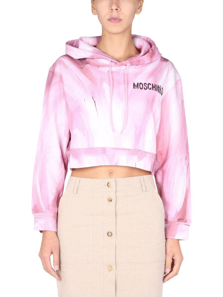 Art Theme Cropped Sweatshirt