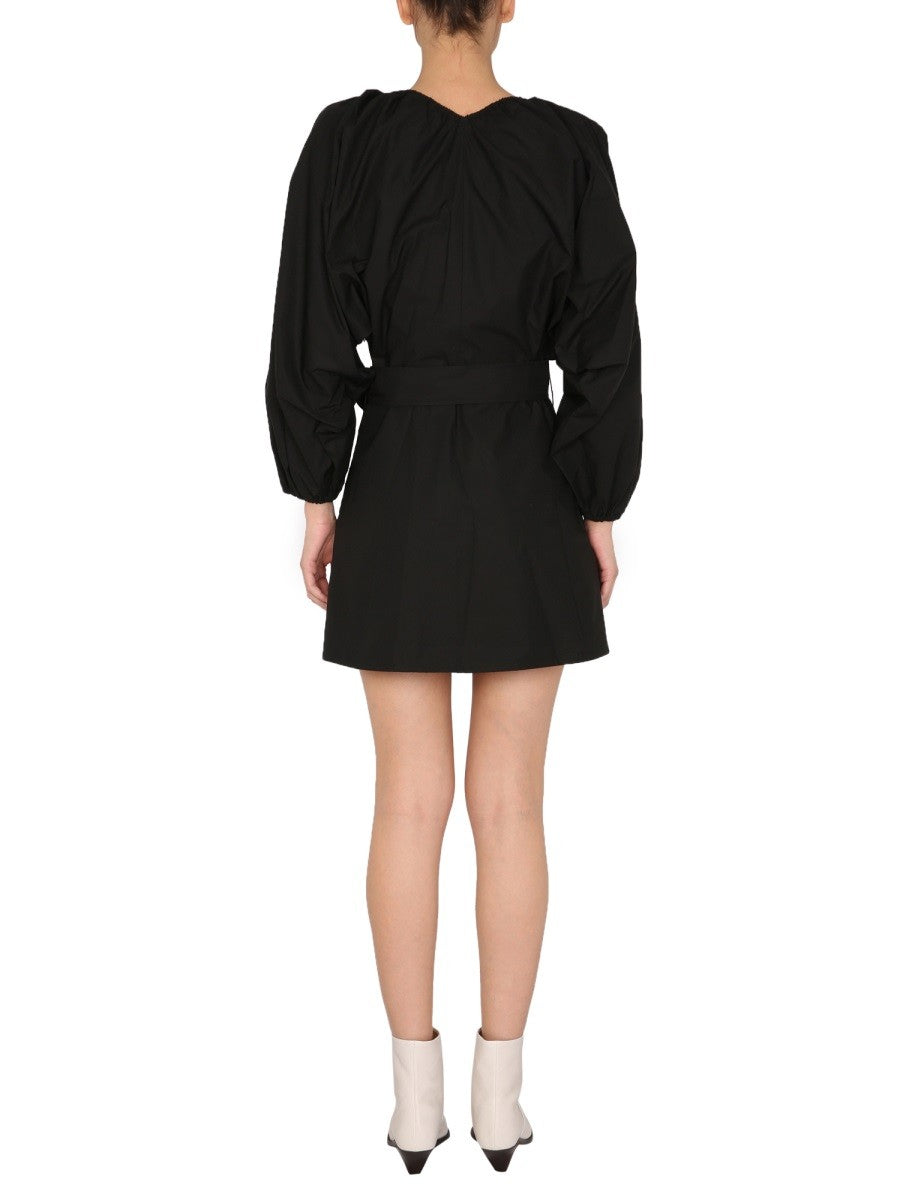 BALLOON SLEEVES DRESS