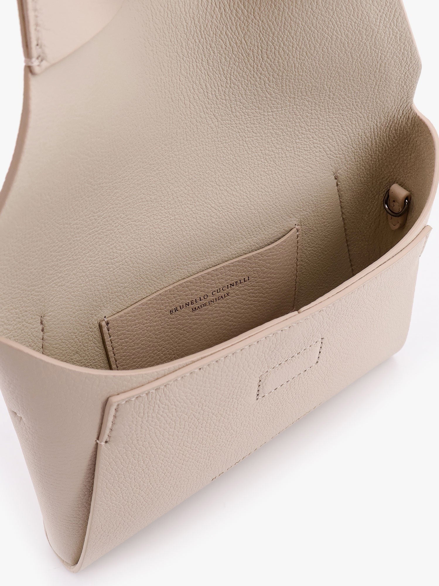 BC Duo leather clutch with Precious Chain