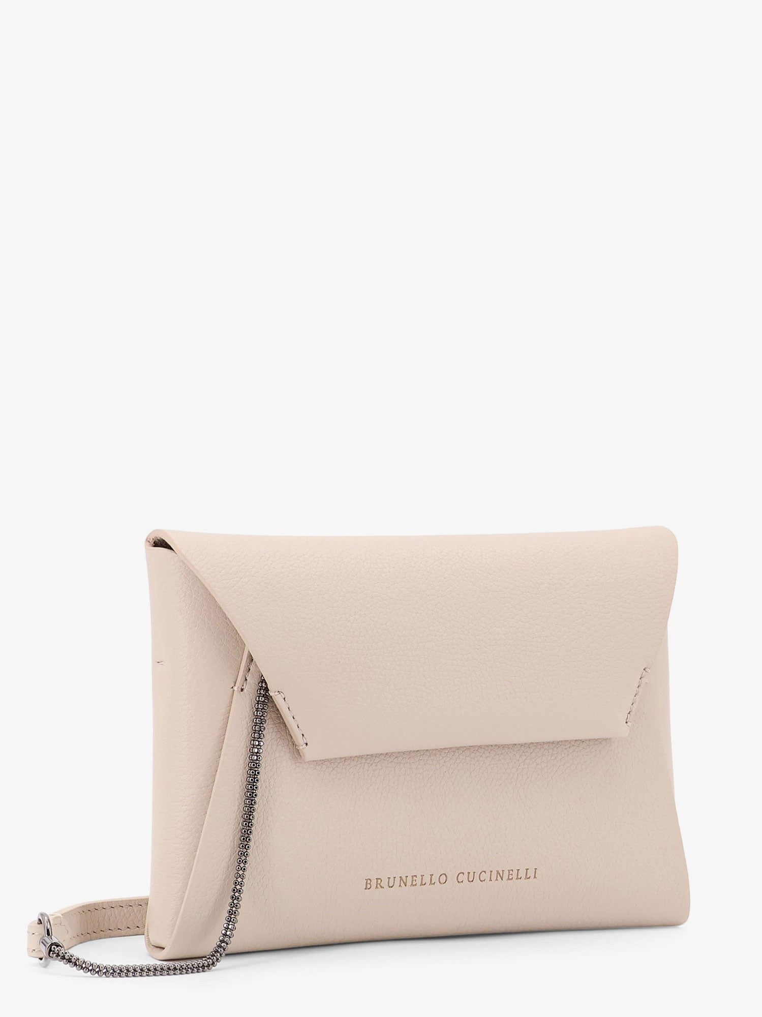 BC Duo leather clutch with Precious Chain