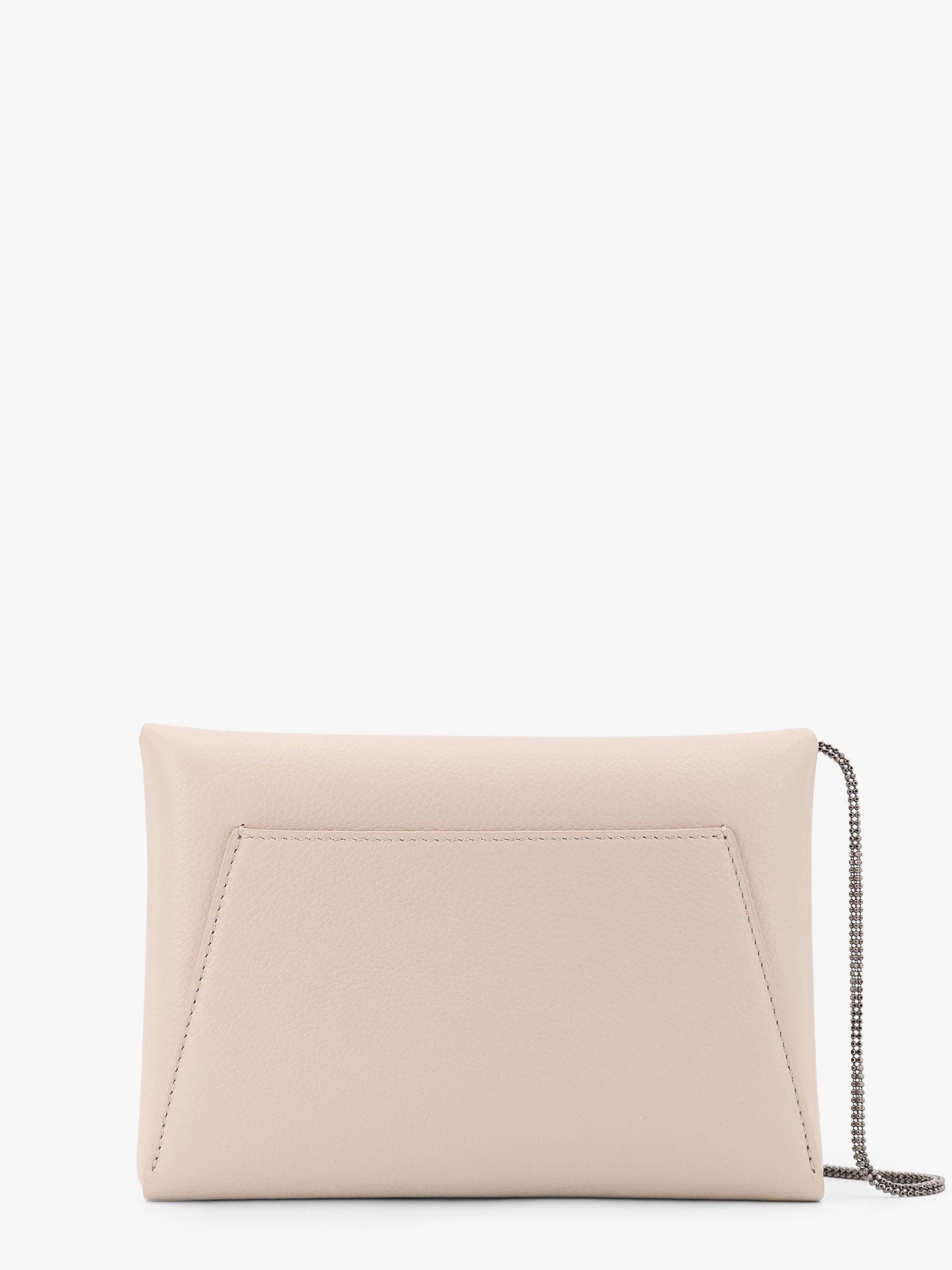 BC Duo leather clutch with Precious Chain