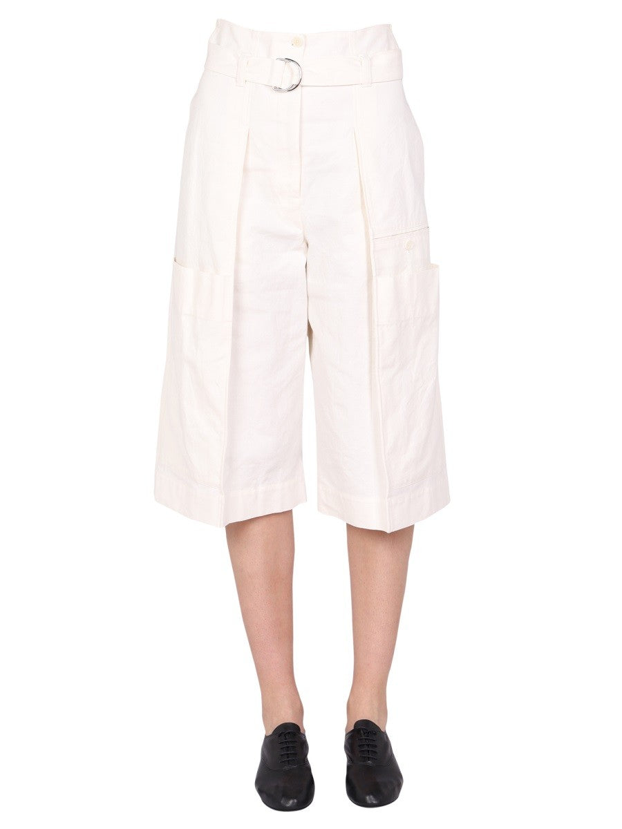 BELTED BERMUDA SHORTS