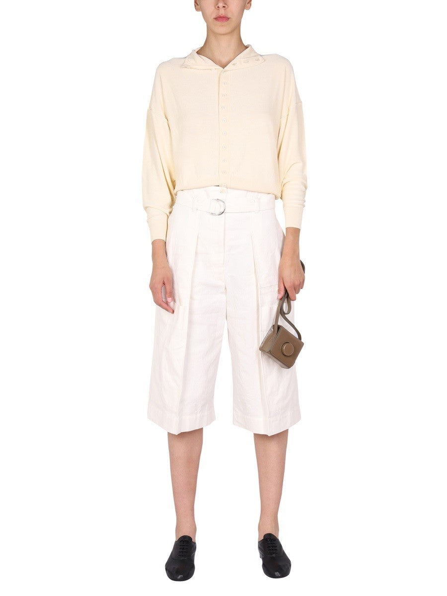 BELTED BERMUDA SHORTS