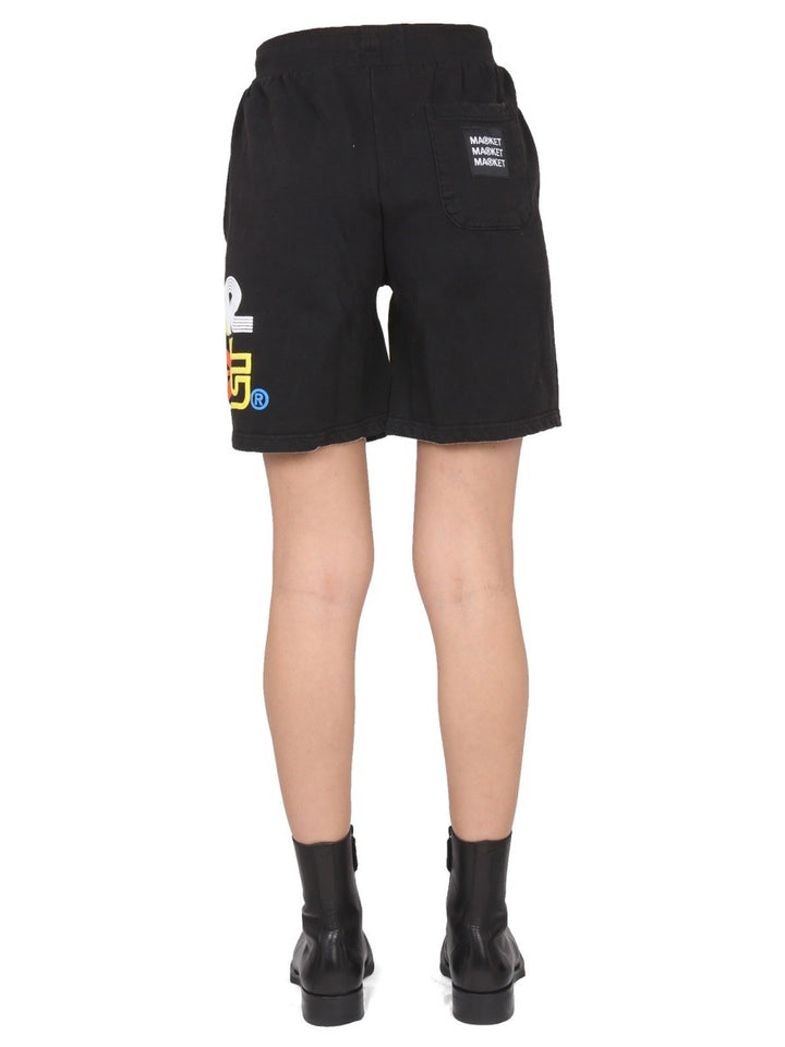 BERMUDA WITH LOGO PRINT | Basement 88