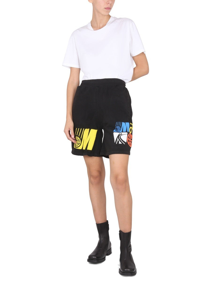 BERMUDA WITH LOGO PRINT | Basement 88