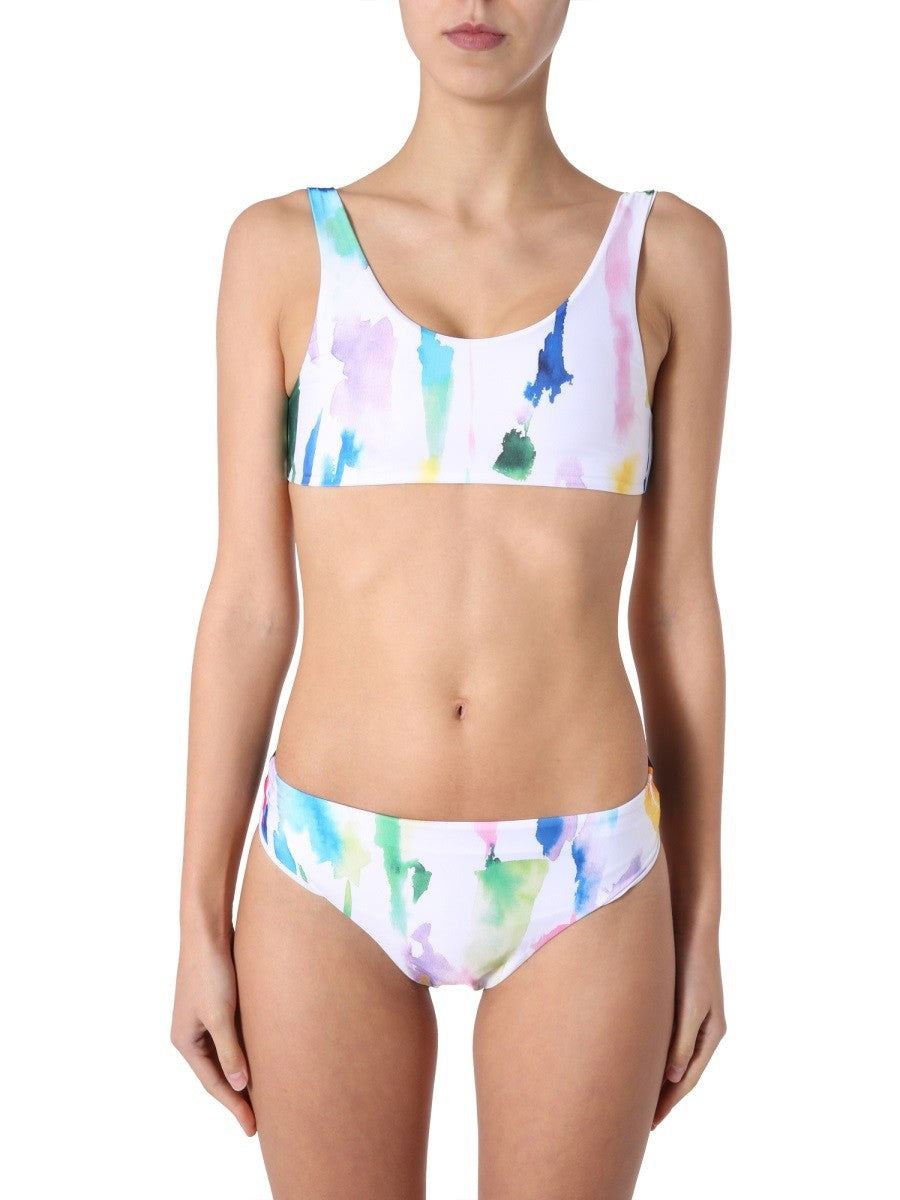 Printed Band Bikini Top