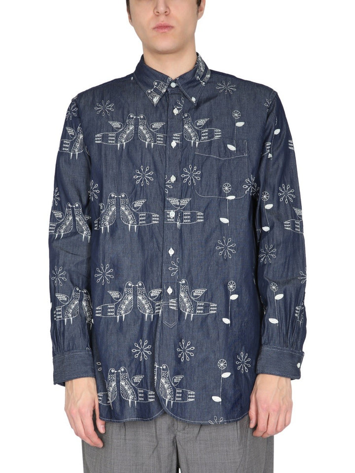 "BIRD" EMBROIDERY SHIRT | Basement 88
