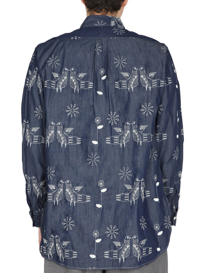 "BIRD" EMBROIDERY SHIRT | Basement 88