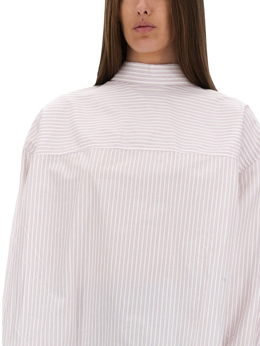BLOUSE WITH KNOTTED COLLAR